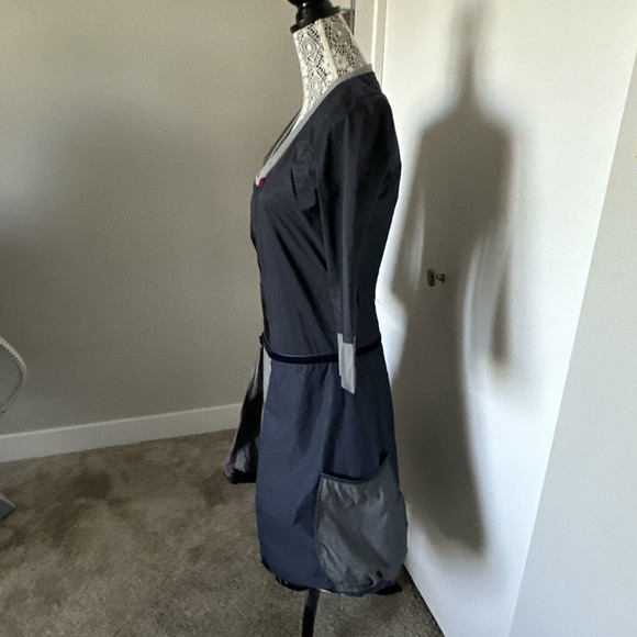 DESIGUAL Womens Dress EU 38 Small Grey Patchwork Cotton Poly - Picture 7 of 9